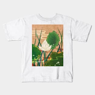 Minhwa: Misty Pond D Type Kids T-Shirt